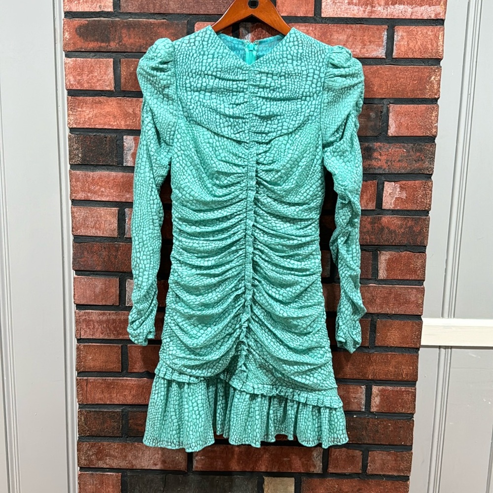 SAYLOR Textured Green Dress